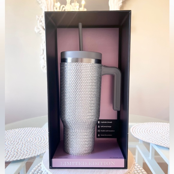 💎 SILVER RHINESTONE Bling Tumbler HydraPeak LIMITED EDITION - Picture 2 of 4